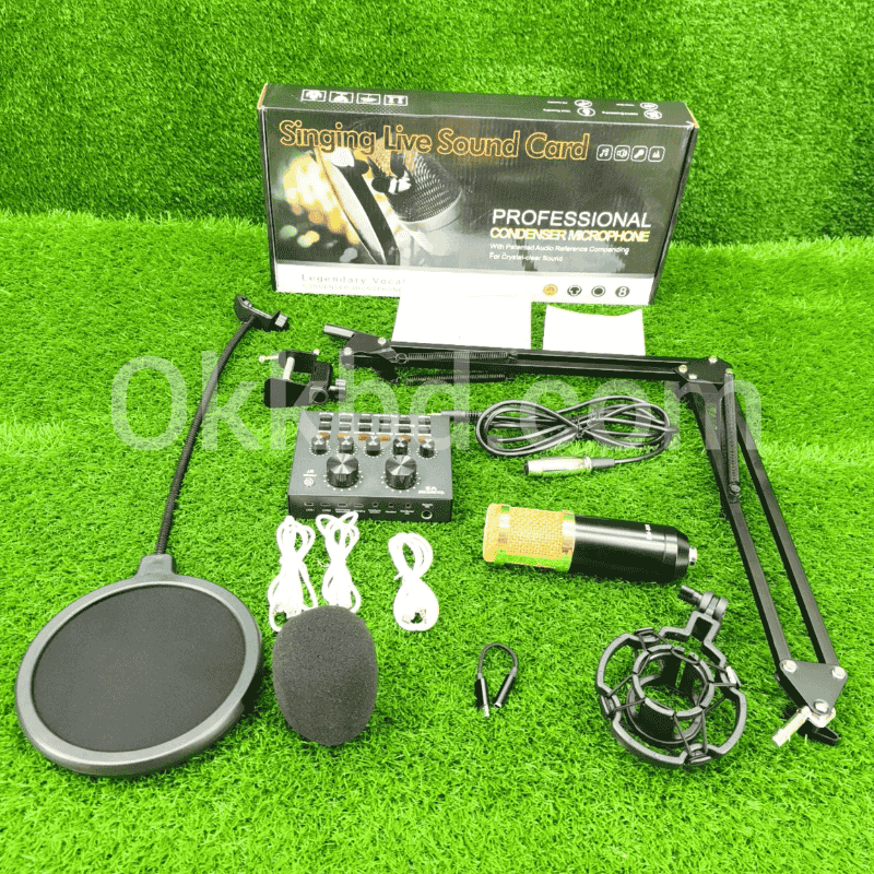 Bm 800 Condenser micrphone with V8 sound card setup