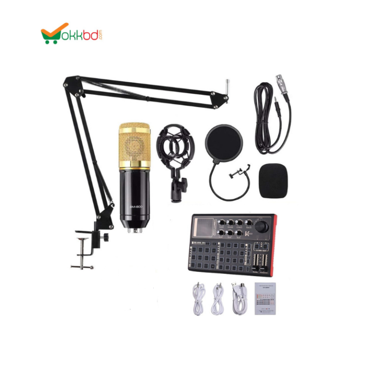 BM800 Studio Condenser Microphone set with SK 300 live sound Card