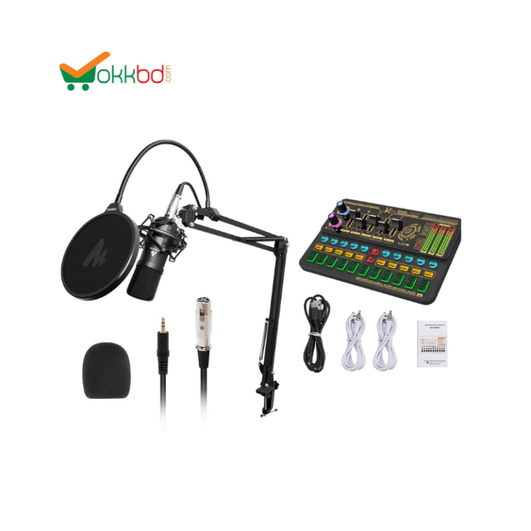 Mauno AU-03 Condenser microphone with SK500 live sound card