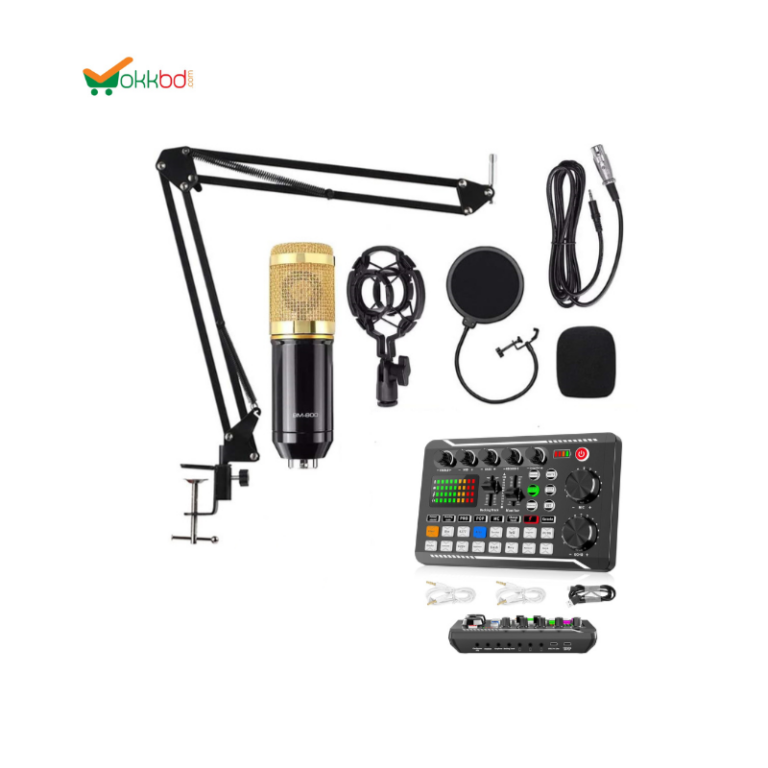 BM800 Studio Condenser Microphone set with F998 Professional Audio Mixer for Studio
