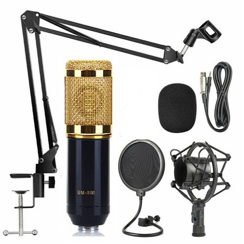 BM800 Studio Condenser Microphone set with SK 500 live sound Card