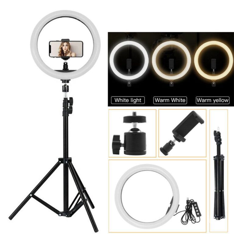 12 inch Selfie LED Ring Light with Tripod Stand