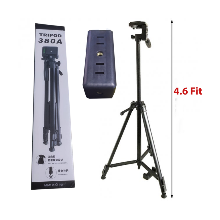 Tripod 380A For phone Camera Stand with phone holder