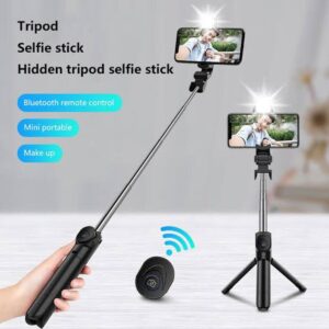 P20S Foldable Handheld Selfie Stick With LED Light