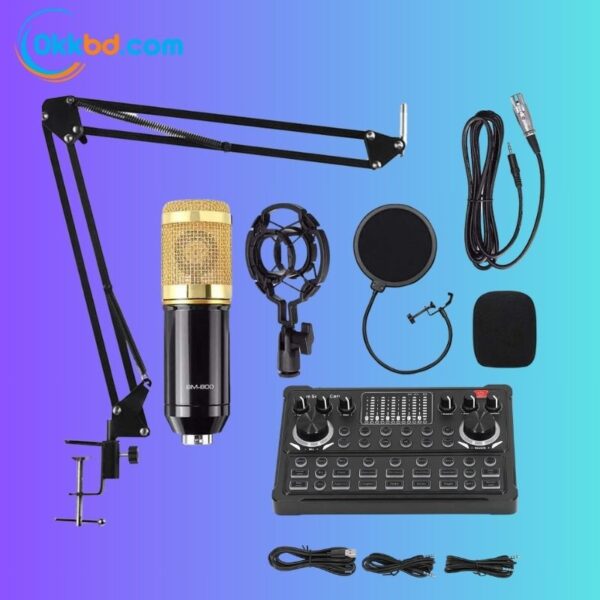 BM800 condenser microphone with M3 Live sound card combo package