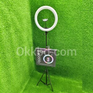 MJ36 16 inch rgb led soft ring light with phone holder