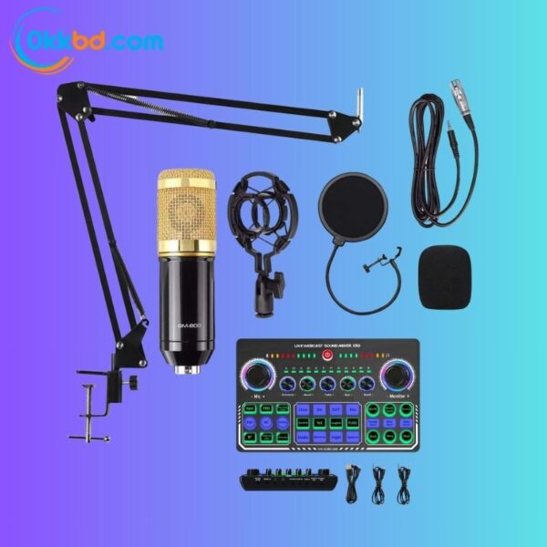 BM800 condenser microphone with X50 sound card combo package