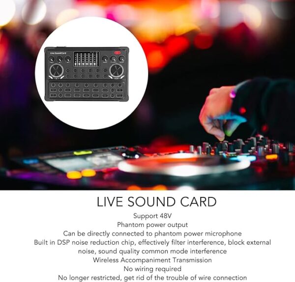 BM800 condenser microphone with M3 Live sound card combo package - Image 4