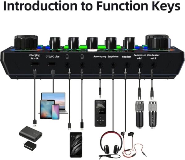 X50 Audio mixer voice changer for live streaming - Image 3