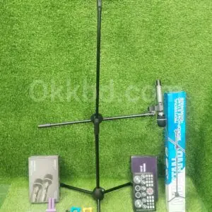 Shengfu Wireless Microphone + Q7 Sound Card + Mic Stand – Best Audio Setup