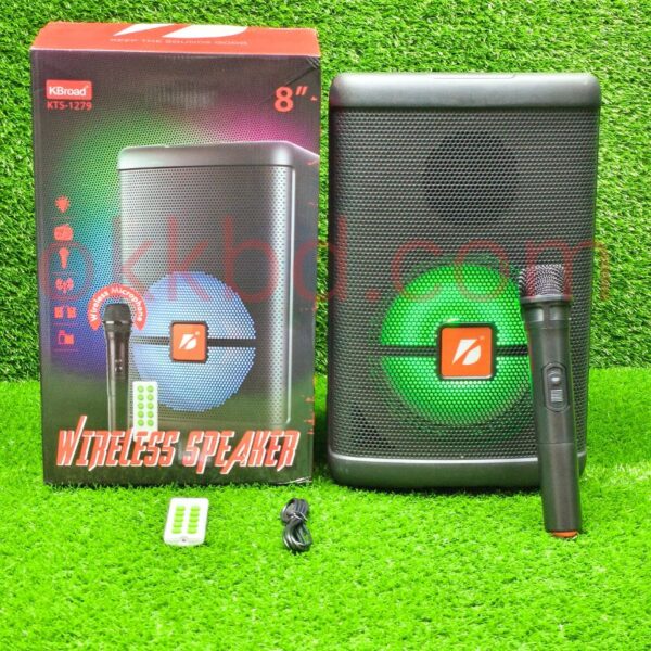 KTS-1279 Karaoke Bluetooth speaker with wireless microphone