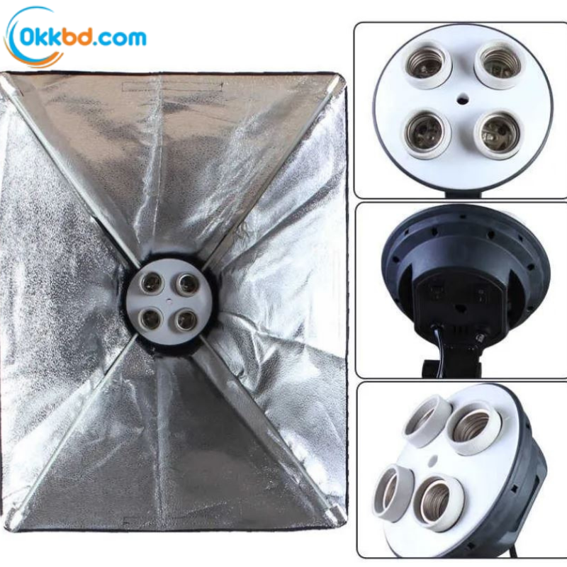 Studio Softbox Light Kit with 4-in-1 800W Power with Neepho tripod stand - Image 3