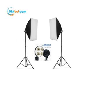 Dual Studio Softbox Light Kit (2 Set) with E27 4-in-1 800W Power | Professional Photography & Video Lighting Setu