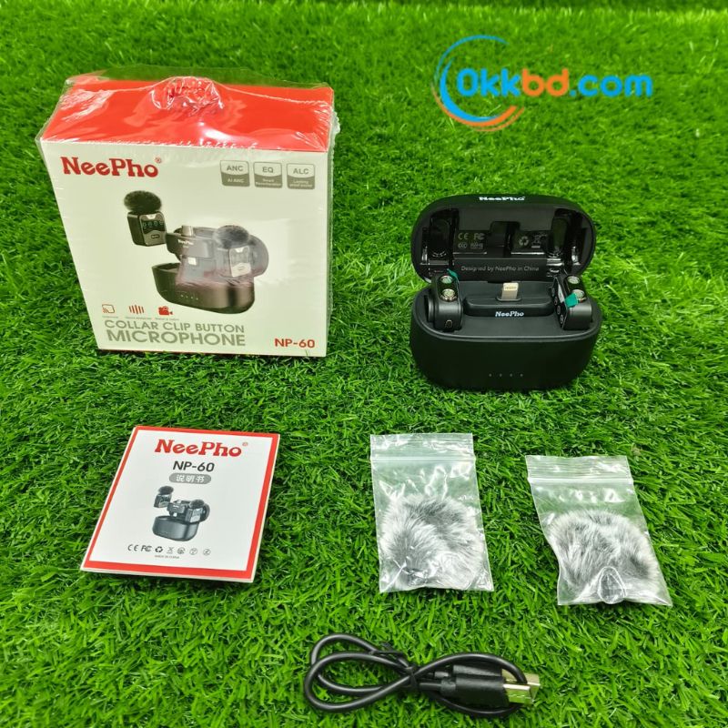 NeePho NP-60 double Wireless Microphone for type C and iPhone - Image 2