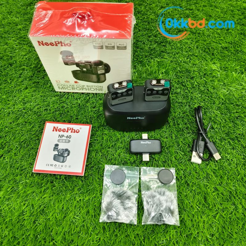 NeePho NP-60 double Wireless Microphone for type C and iPhone - Image 3