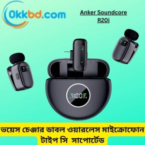 Anker Soundcore R20i Noise Reduction Wireless Lavalier Microphone – Type-C and iPhone Supported